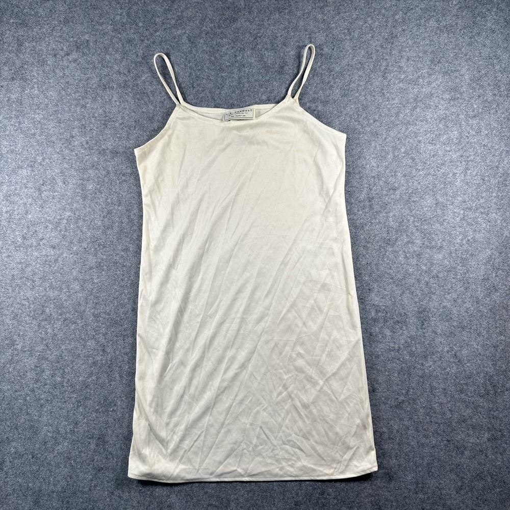 L.A. Conduct 3806433 Slip Dress 14 Ivory Spaghetti Strap Synthetic Blend